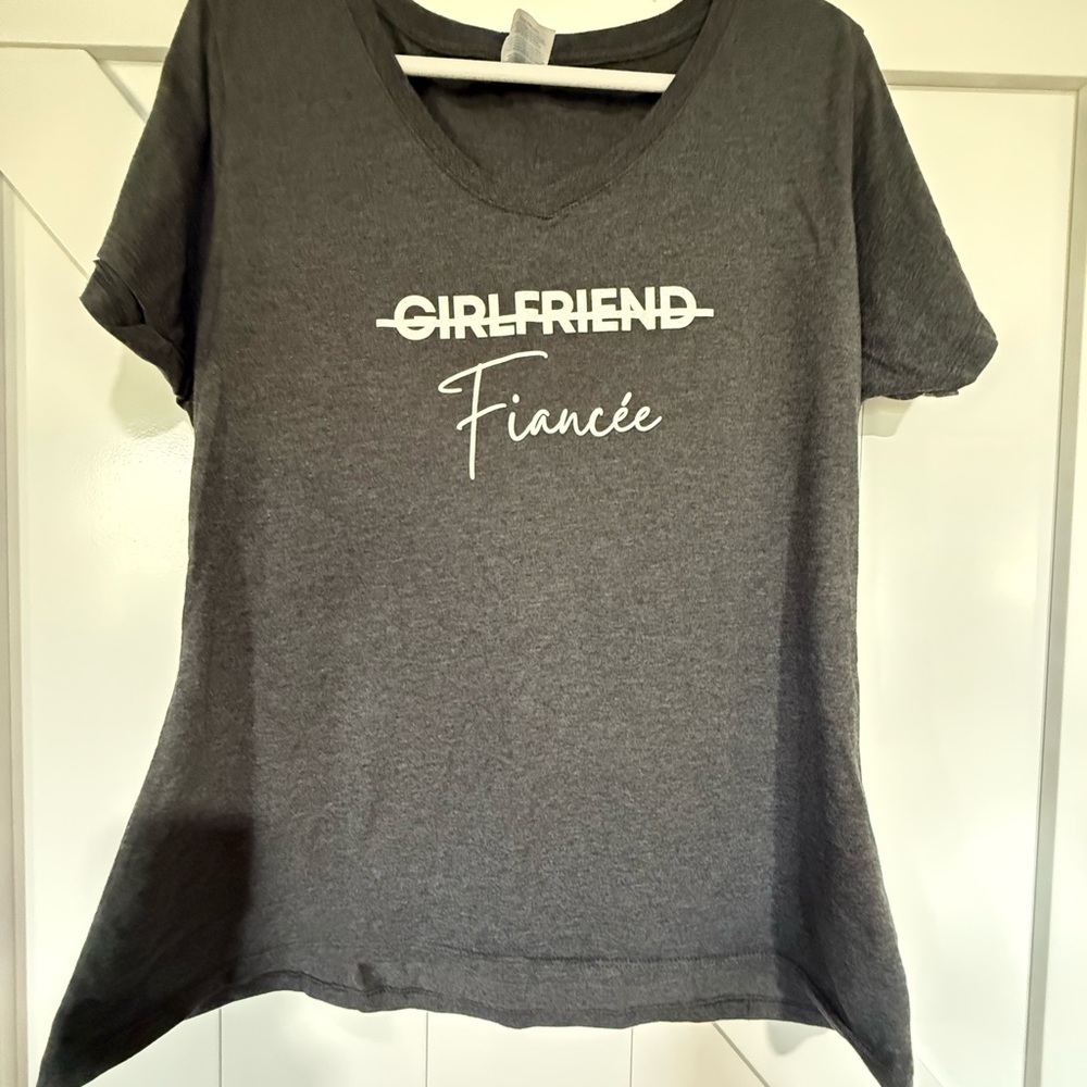 Gray Fiancée Graphic Tee